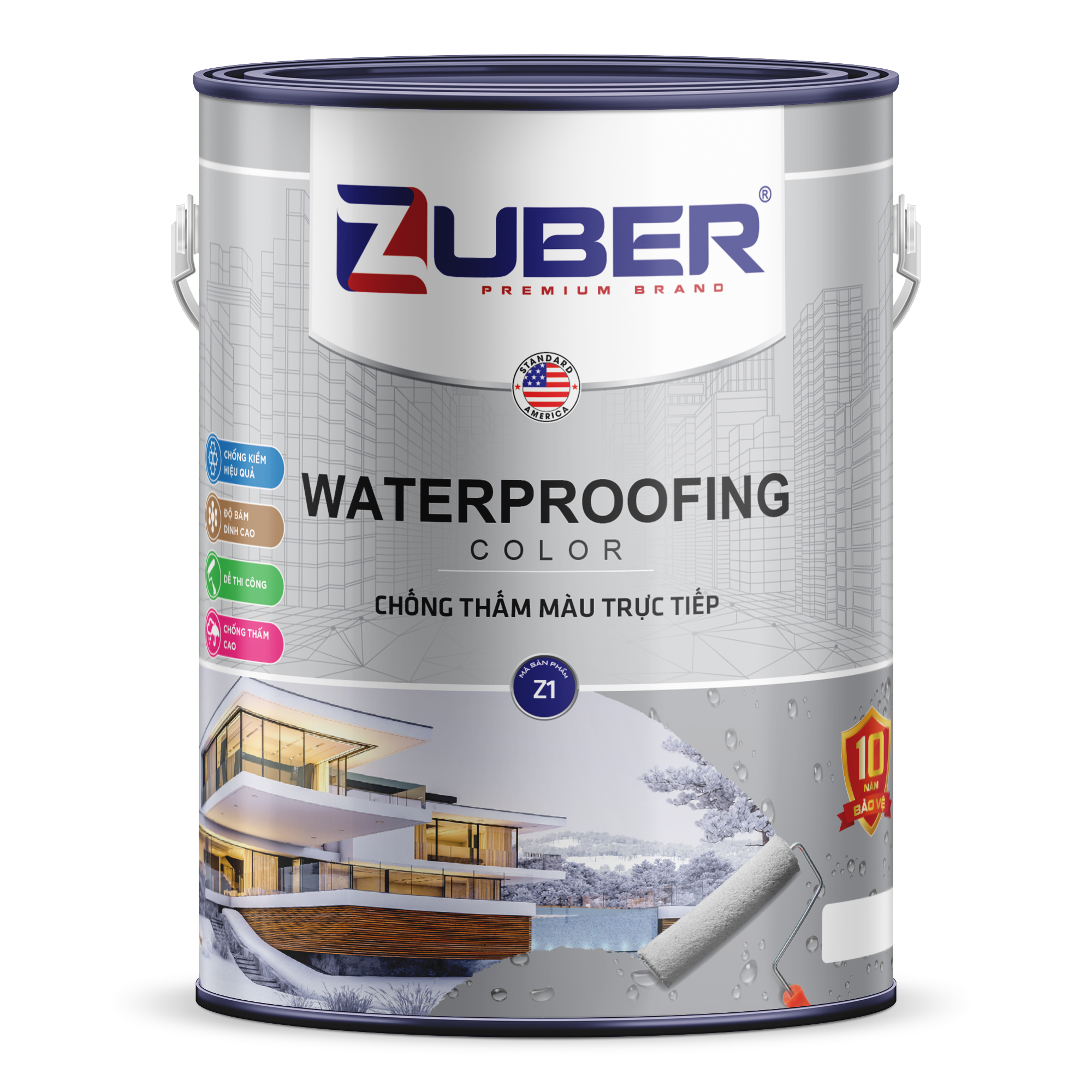 Sơn chống thấm màu trực tiếp